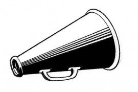 sketch of a megaphone